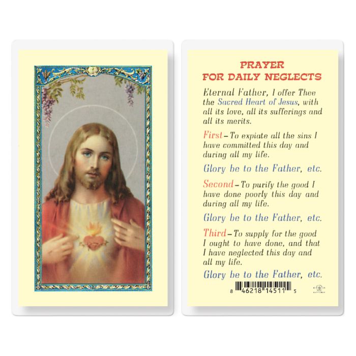 Prayer for Daily Neglects (Laminated)