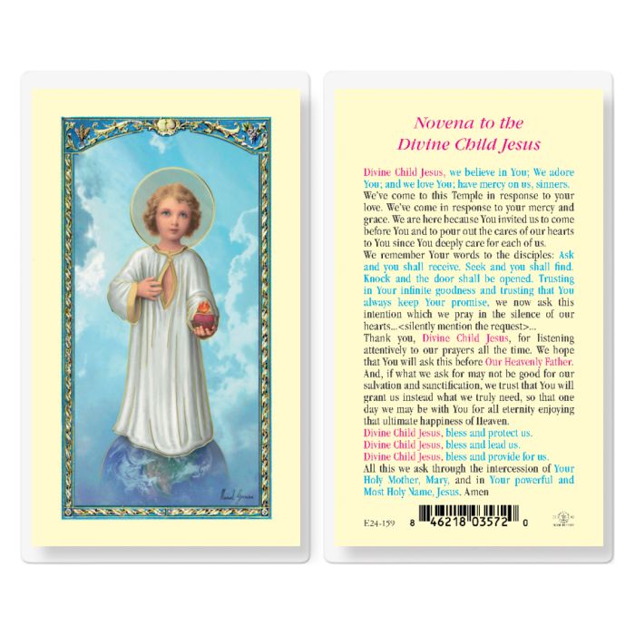 Novena to the Divine Child Jesus (Laminated)