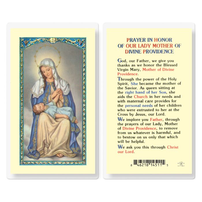 Mother of Divine Providence (Laminated)