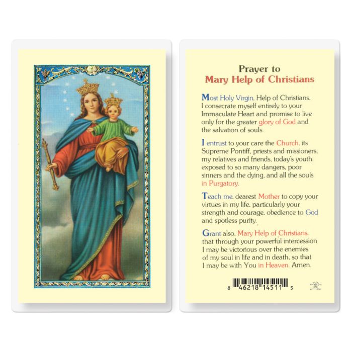 Our Lady Help of Christians (Laminated)