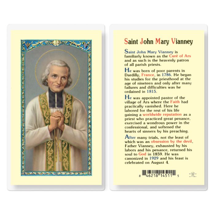 St. John Vianney (Laminated)
