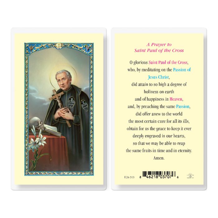 St. Paul of the Cross (Laminated)