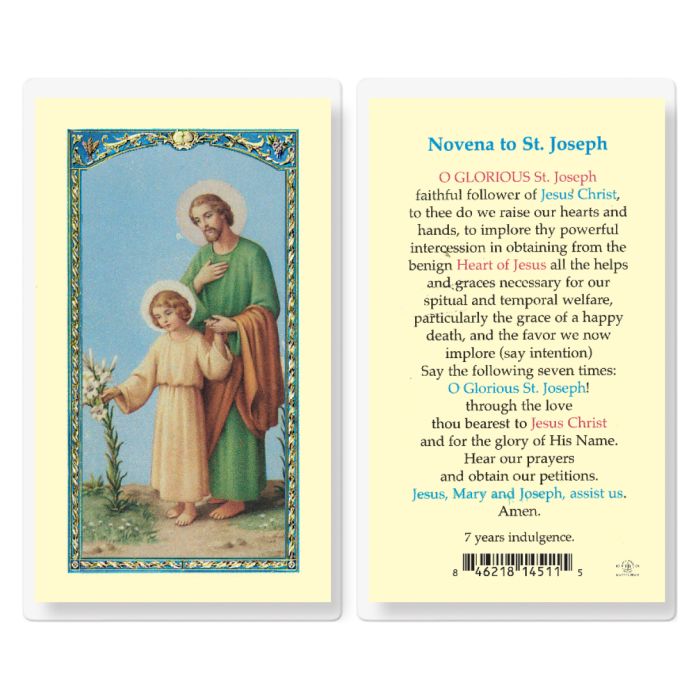 Novena to St. Joseph (Laminated)