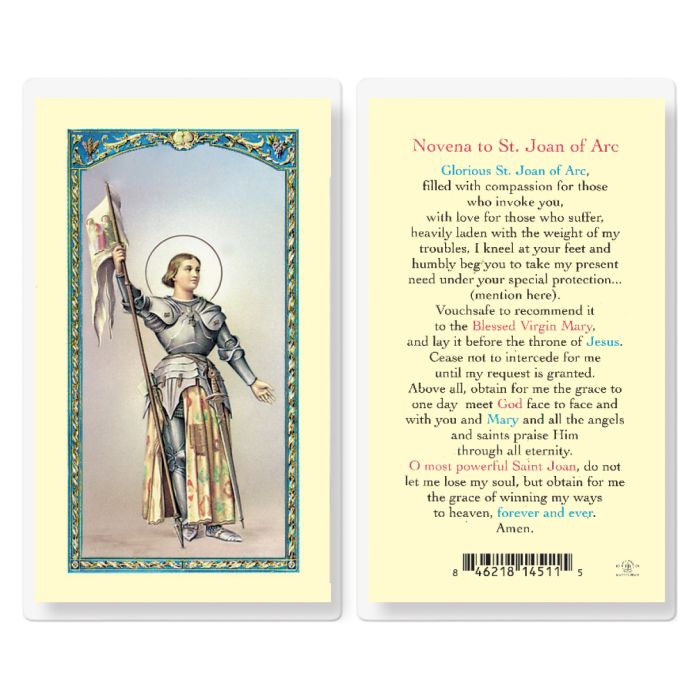 Novena to St. Joan of Arc (Laminated)