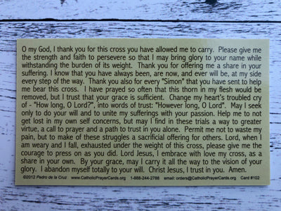 Prayer for Carrying One's Cross