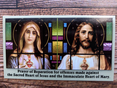 Prayer of Reparation to the Hearts of Jesus & Mary