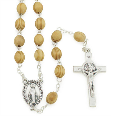 Our Lady of Miracles - Wood Bead Rosary