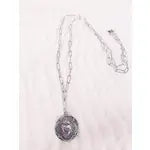 Silver Sacred Heart Necklace