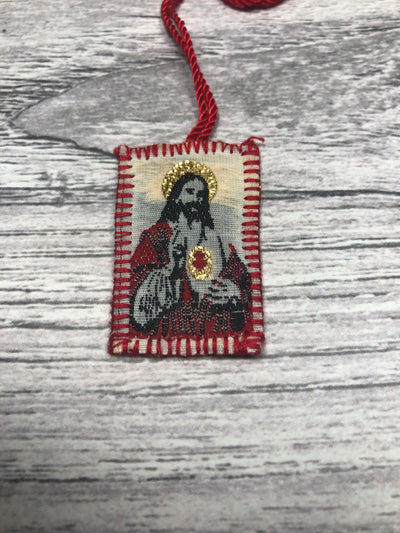 Scapular (Red) - Sacred Heart of Jesus