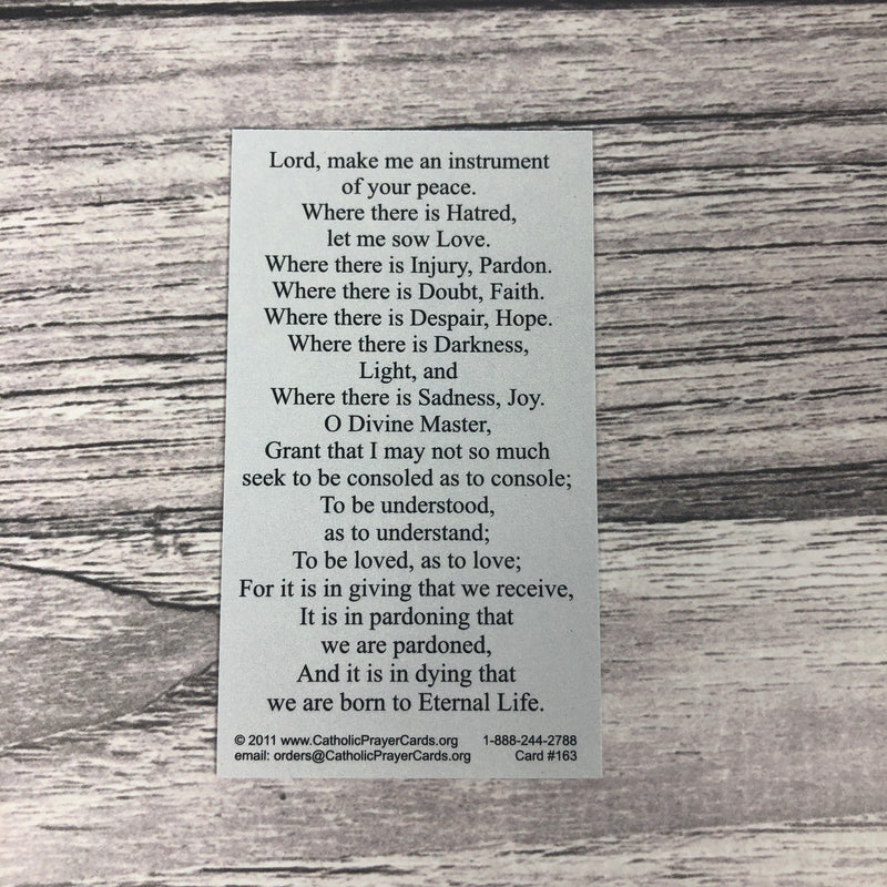 St. Francis of Assisi Peace Prayer
