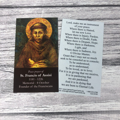 St. Francis of Assisi Peace Prayer