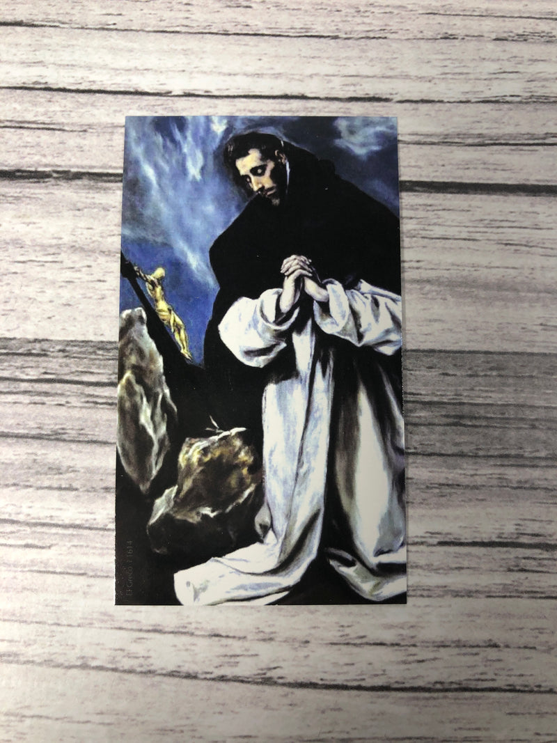 St. Dominic Prayer Card