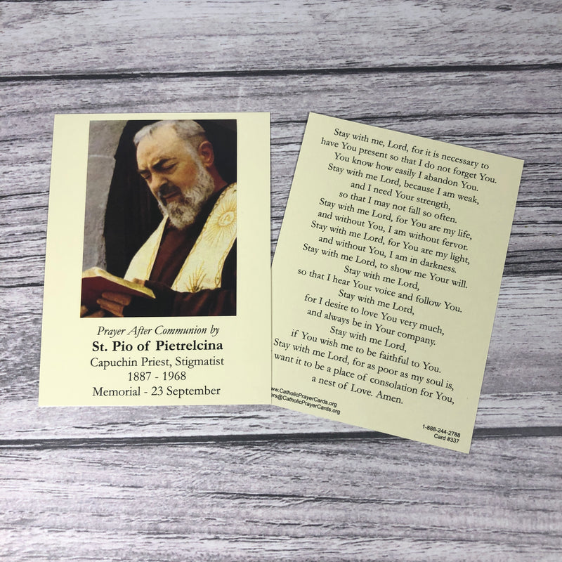 St. Padre Pio - Prayer After Communion
