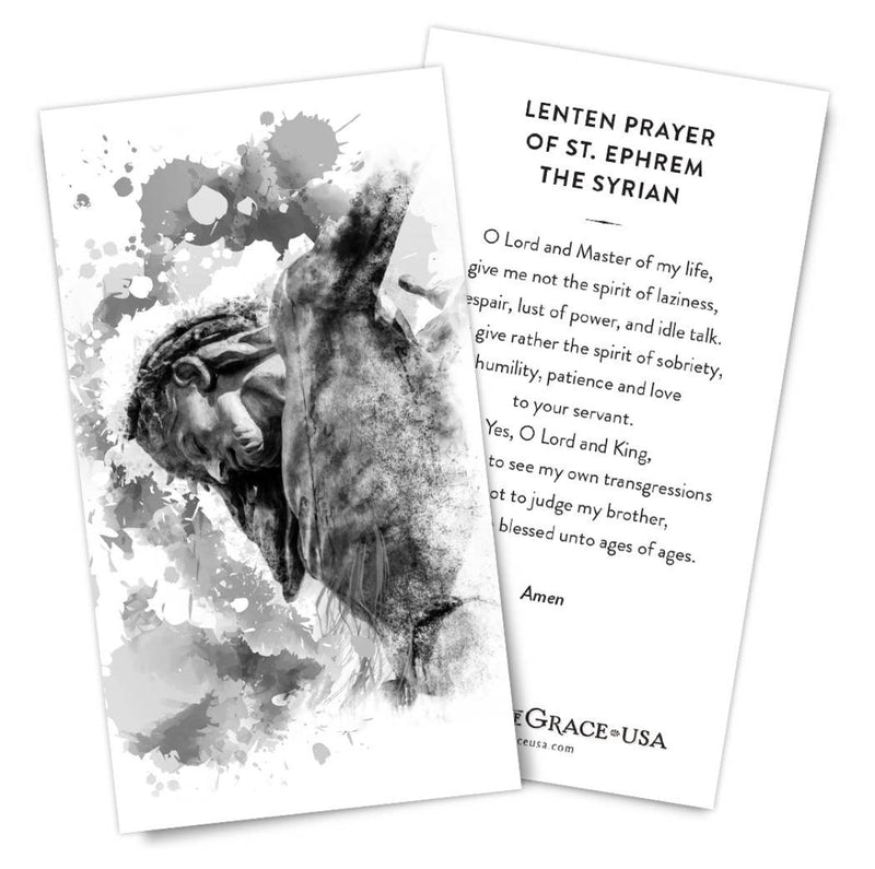 St. Ephrem the Syrian Lenten Prayer Card