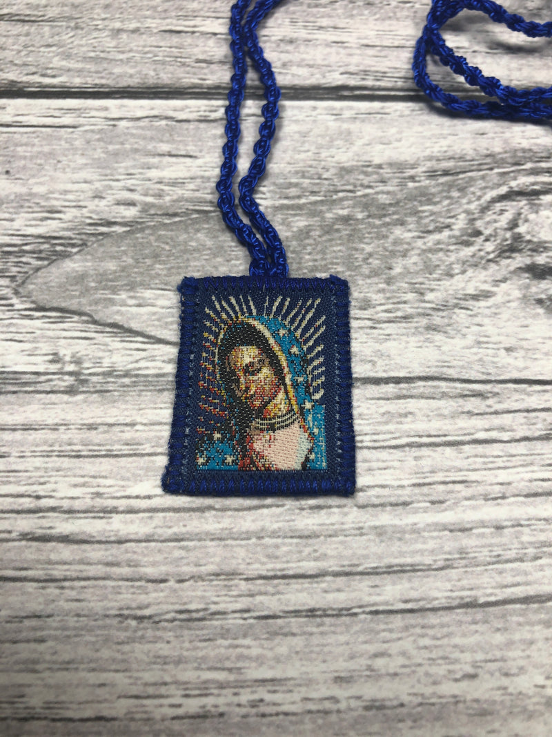 Scapular - Our Lady of Guadalupe (Blue)