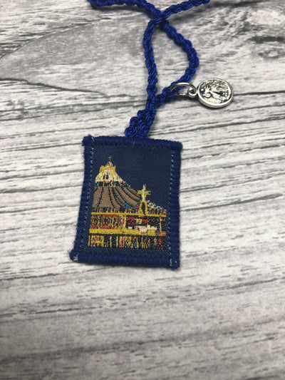 Scapular - Our Lady of Guadalupe (Blue) with Charms