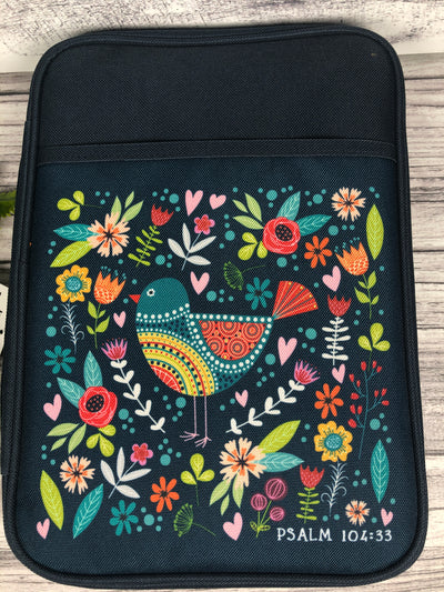 Floral and Bird Bible Cover