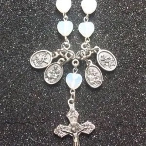 Saints Medal Auto Rosary